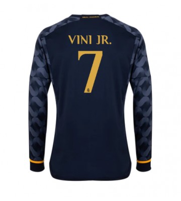 Real Madrid Vinicius Junior #7 Replika Udebanetrøje 2023-24 Langærmet
